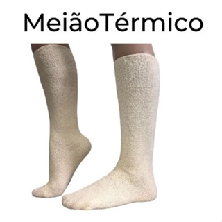 Meia Meião Térmico Algodão para proteção dos pés ,para câmara fria em Oferta na Shopee