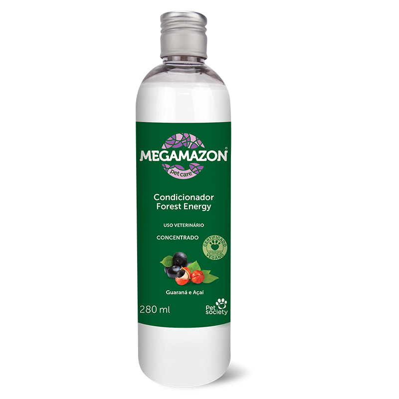 Condicionador Megamazon Forest Energy Guaraná e Açaí Cães Gatos 280mL