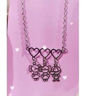 Colar Corrente Pingente Filhos Aço Inoxidável Cordão de Menino/ Menina Antialérgico Não Escurece Acessórios Feminino Presente Mãe Moda Casual Romântico
