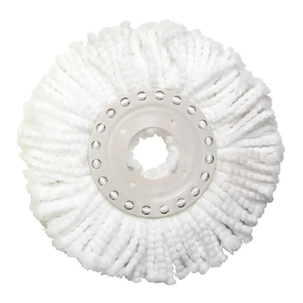 Refil Mop 16cm Esfregão Microfibra Giratório Limpeza Flash