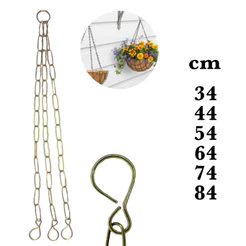 corrente para pendurar xaxim vaso pratos flores plantas