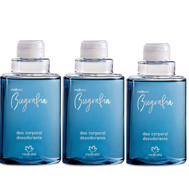 Natura Biografia Masculino Refil Kit 3 Unidades 100ml cada.