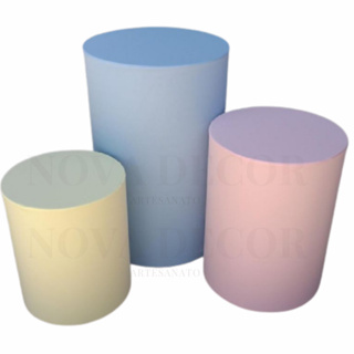TRIO CAPAS PARA MESAS CILINDROS VESTE FÁCIL - CANDY em Oferta na Shopee