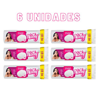 Disco de Algodão Kit 6 pacotes Nathy - 100UN cada