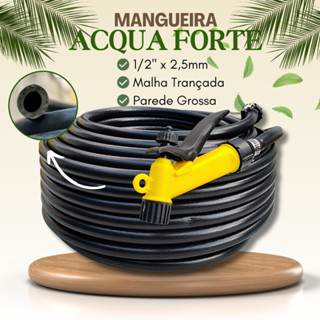 Mangueira Ultra Resistente Alta pressão / agua 10 Metros - 1/2x2.5mm jardim forte