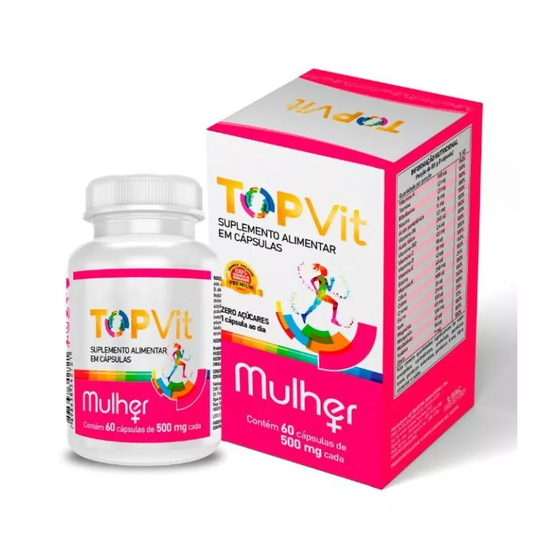 Vitamina topvit Mulher Energia Complexo Vitaminico + Disposiçao Com 60 Capsulas