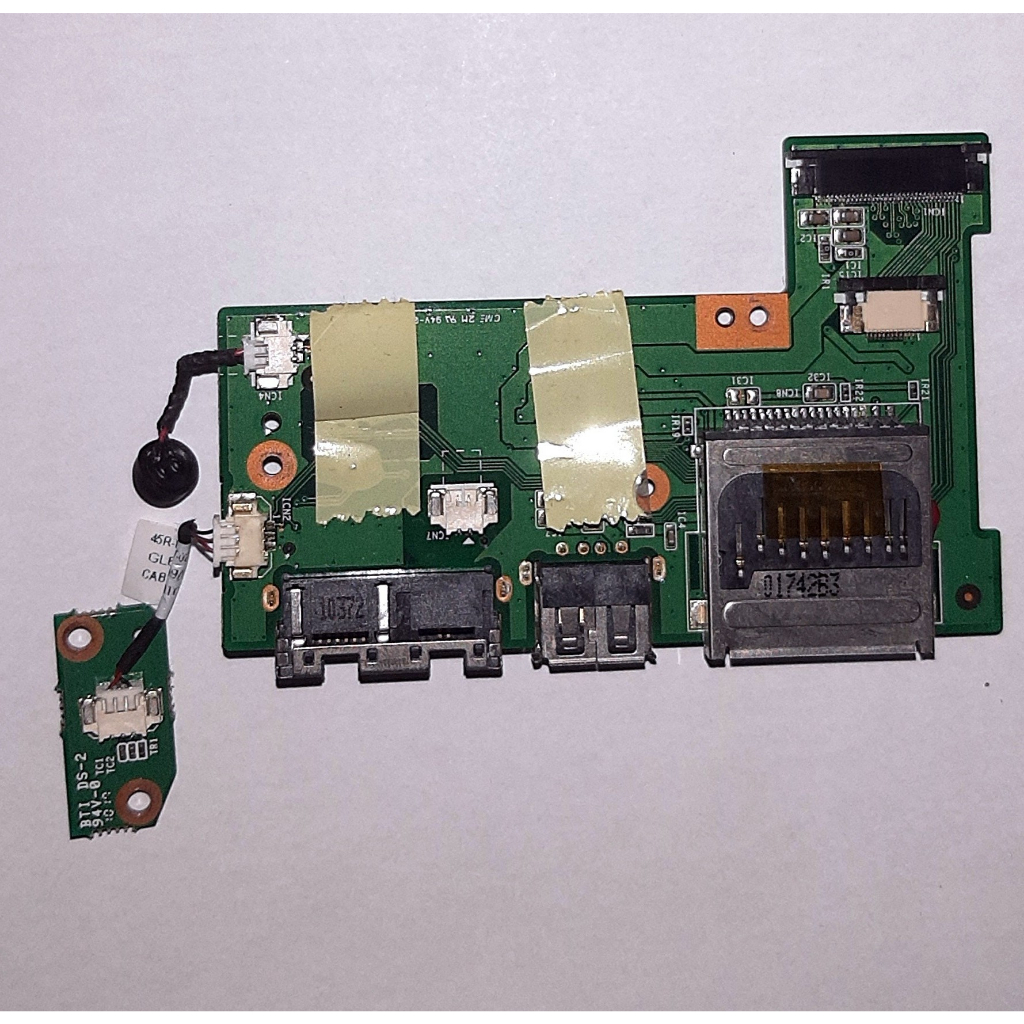 Placa Usb/leitor Cartão/rede/botão Power Notebook Microboard