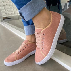 Tênis Feminino Casual Leve Confortavel Tenis Adulto ROSA  Feminino