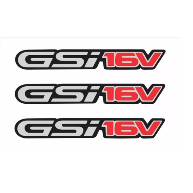 Adesivo Compatível Astra Gsi16v Gsi 16v 3 Und Resinados R176
