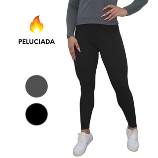 Legging Peluciada Feminina Cós Alto Costura Reforçada Quentinha