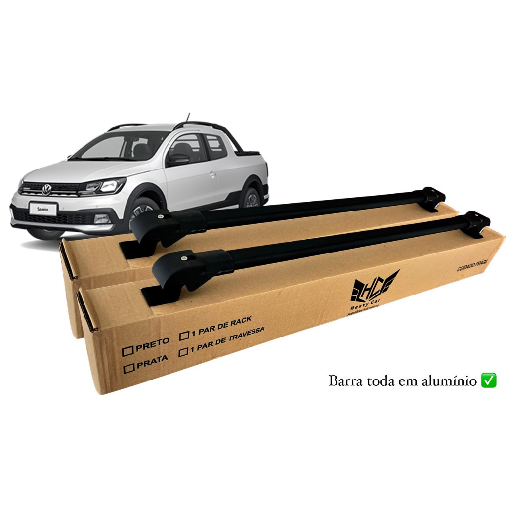 Travessa de Teto Saveiro Cross 2010 A 2019 Slim Barra Alumínio Heavy Car