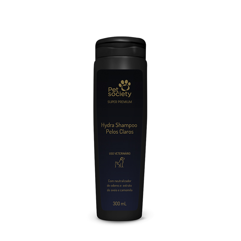 Shampoo Pet Cães e Gatos Hydra Super Premium Pelos Claros 300mL