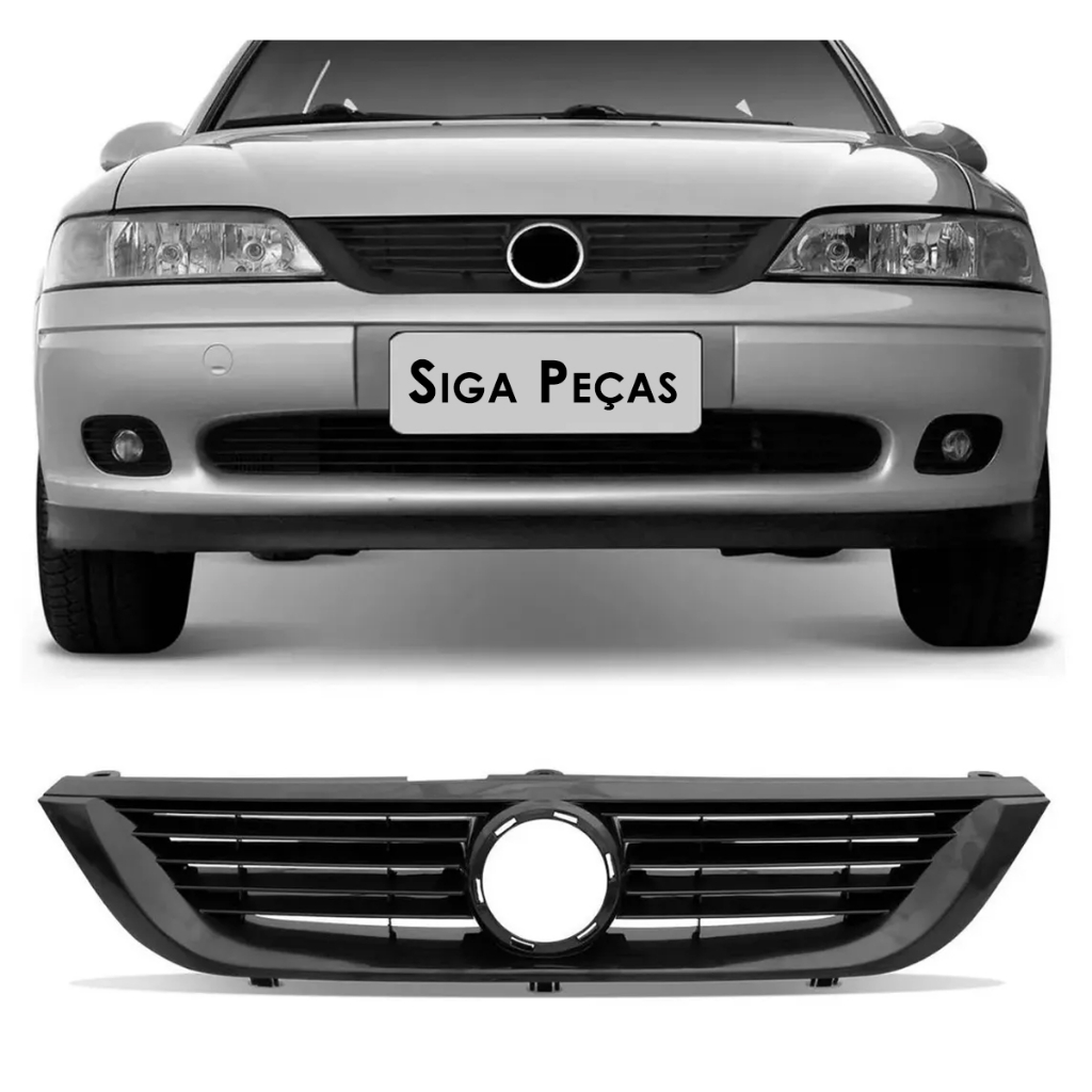 Grade dianteira Radiador Vectra 1997 Á 2002 Preta