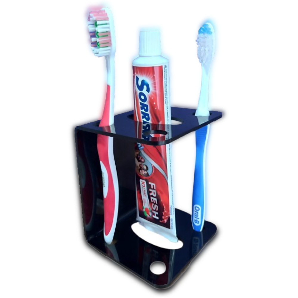 Organizador em Acrilico para Escovas de Dente e Pasta de Dente, Pia de Banheiro em Oferta na Shopee