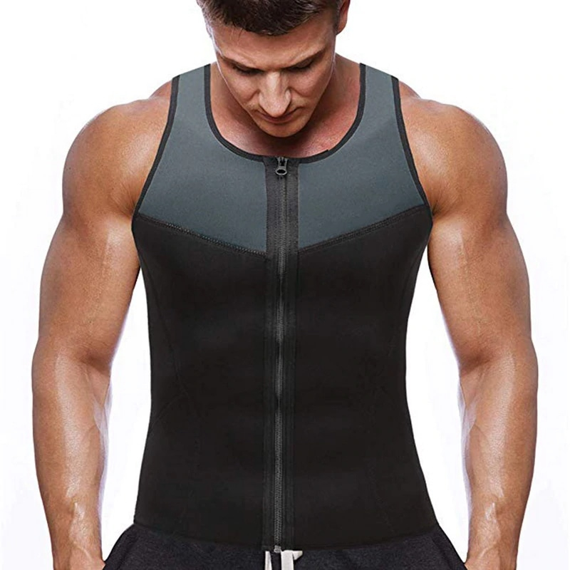 Camiseta Camisa Regata Cinta Colete Compressão Térmica Costas Cavada Preto Cinza M457