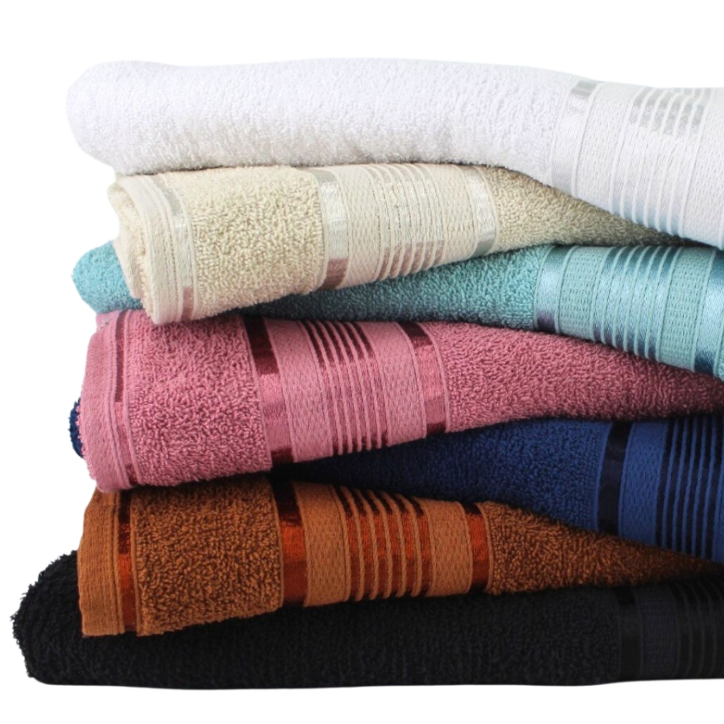 Kit 02 Toalha de Banho Gigante Egito 76x175cm 100% Algodão Plus Size + Revenda