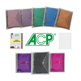 Caderno Fichário Argolado Univ. PVC Neon ou Pastel 96 Fls + 6 Divisórias