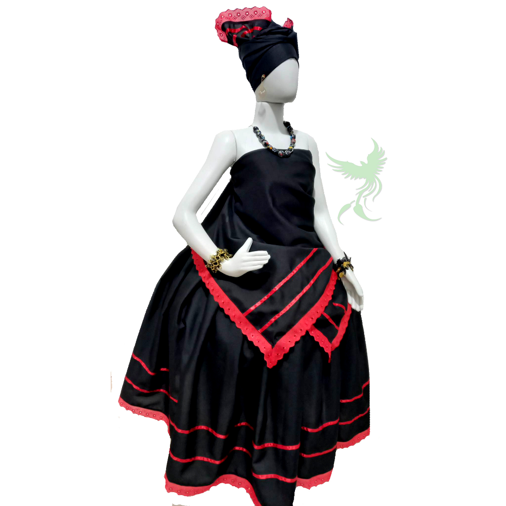 ROUPA POMBA GIRA 3PÇS (SAIA, OJA, PANO COSTA) UMBANDA CANDOMBLÉ LUXO PRONTA ENTREGA
