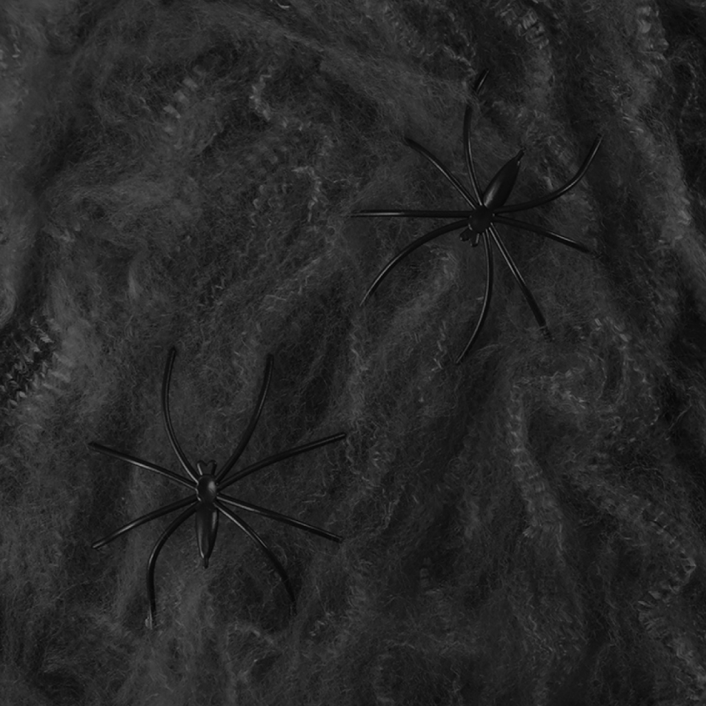 Teia De Aranha Halloween Preto