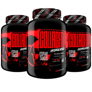 Kit 3x Colágeno Hidrolisado Espartanos Collagen (360 Cáps)