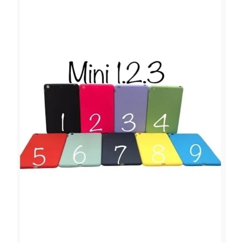 Capa iPad Mini 1 2 3 Silicone Capinha Protetora de Silicone