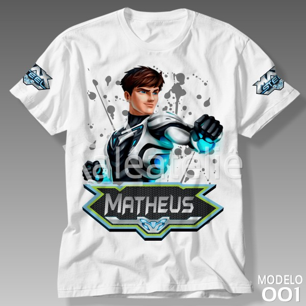 Camiseta Max Steel Infantil Adulto Camisa Personalizada