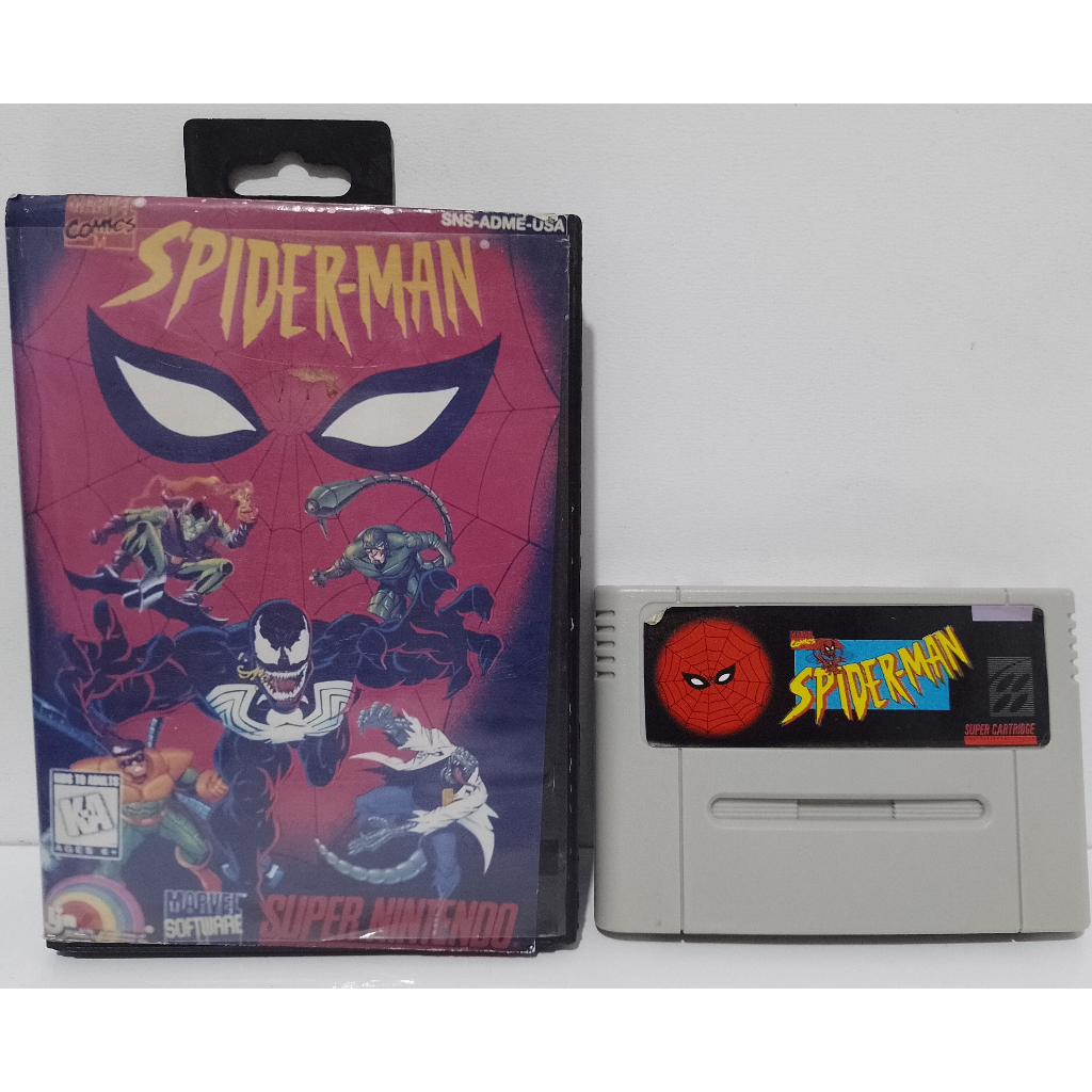 Cartucho Super Nintendo - Spider-man Homem Aranha
