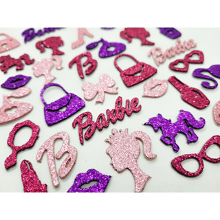 100 Adesivos Pet Coleção Barbie Aplique Lacinho Eva Petshop Banho e Tosa Caes e Gatos