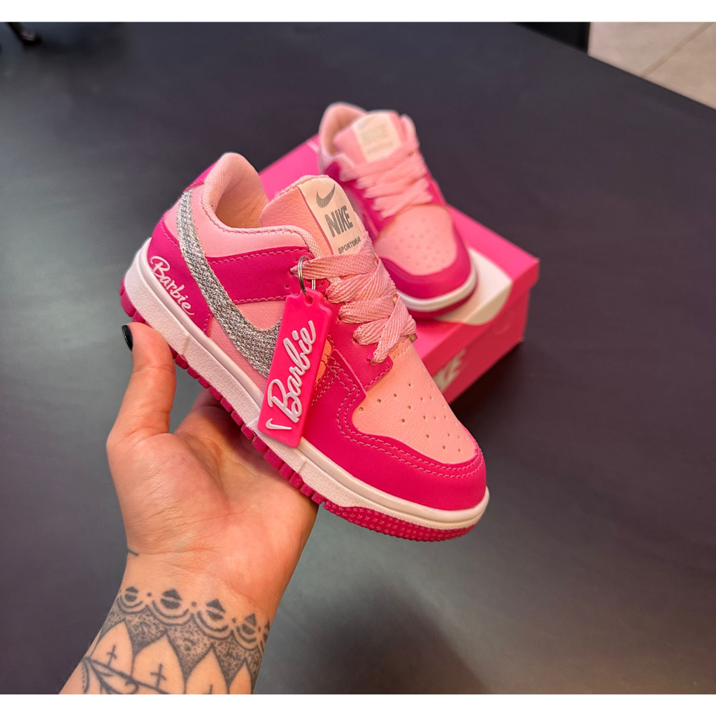 Tenis Dunk Low Barbie Infantil Feminino Super Promoção Envio Imediato