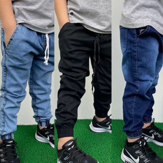 Kit 3 Calça Jogger Infantil Masculina Jeans Sarja Moda Infantil