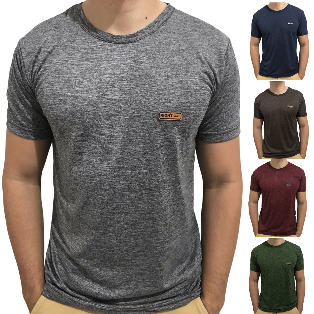 Camiseta Masculina Dry Fit Malha Fria Moda Fitness Manga curta Treino