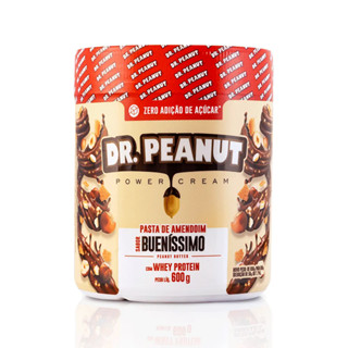 Pasta de Amendoim 600g Dr Peanut - Com Whey Protein Isolado - Buenissima