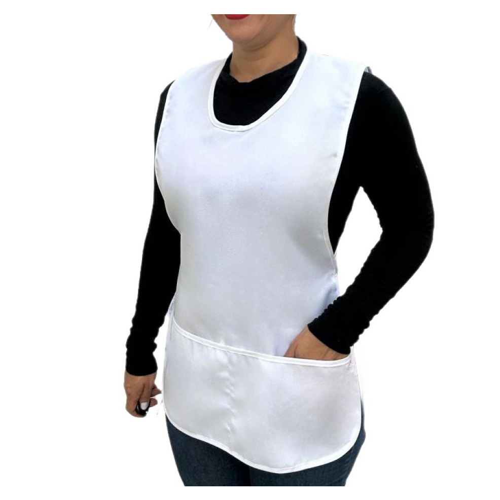 Avental Bata  frente e costas dois bolsos uniformes limpéza e gerais usa 36 ao 50