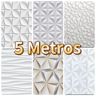 Papel de Parede Modelo 3D 5 METROS x 45CM Adesivo Autocolante para Sala