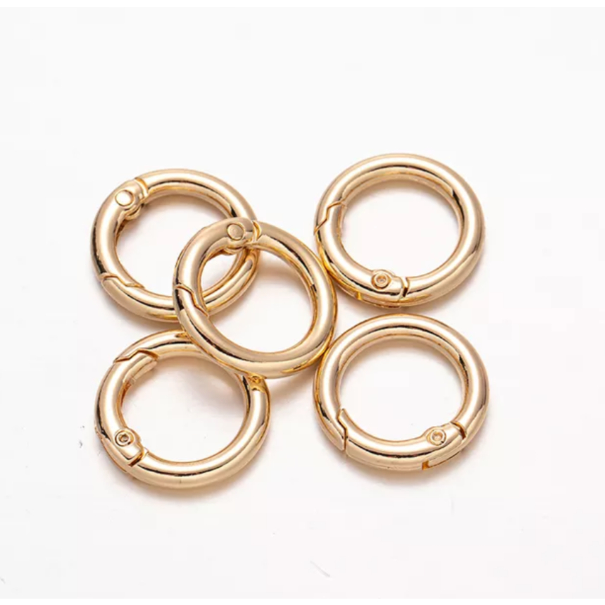 Kit 10 Mosquetão Argola Articulado - chaveiro - artesanato - 30mm em Oferta na Shopee