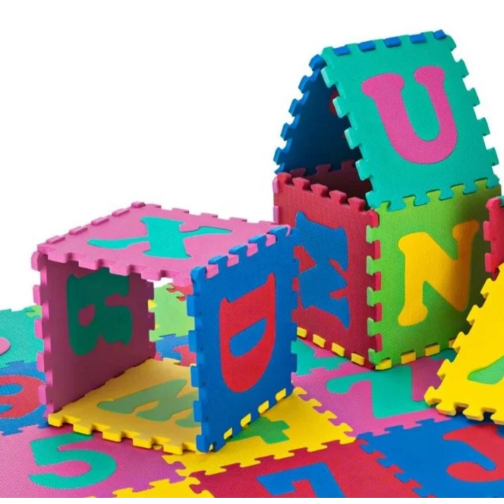 Tatame EVA 36 peças Educativo Infantil Alfabeto e Numeros Brinquedo infantil para Crianças Bebê em Oferta na Shopee