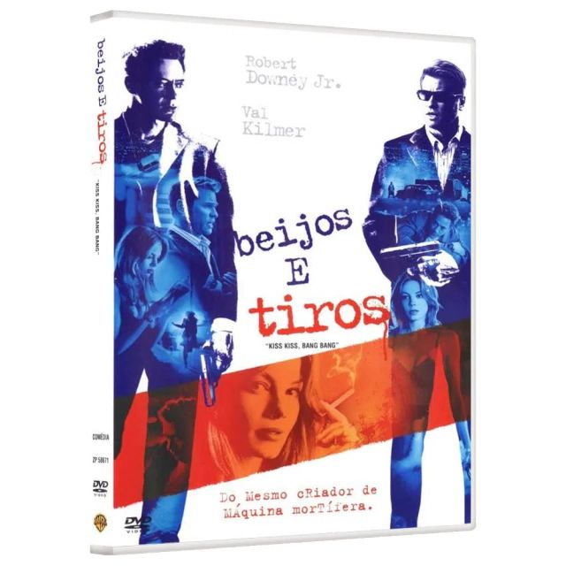 DVD Beijos e Tiros Robert Downey Jr. Original Lacrado