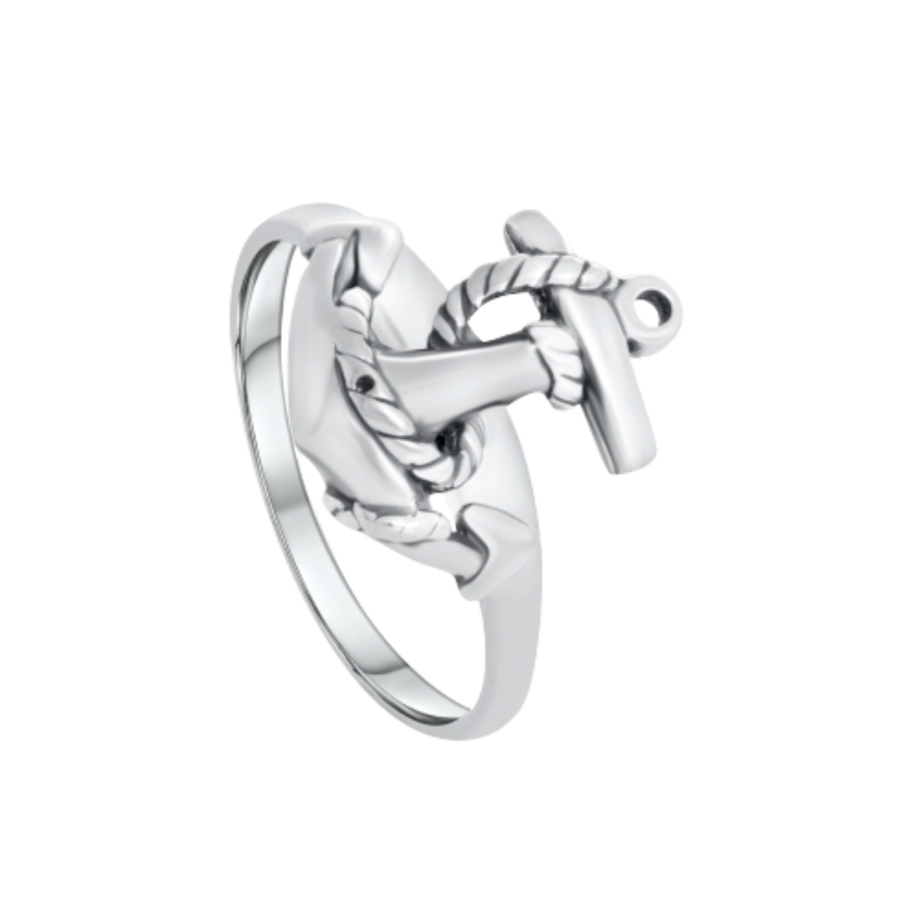 Anel Âncora Envelhecida Prata 925 Joia De Qualidade Elegante Confortável Estilo Único Acessório Elegante Design Exclusivo Deslumbrante Moderno Delicado Versátil Durável Garantia de qualidade