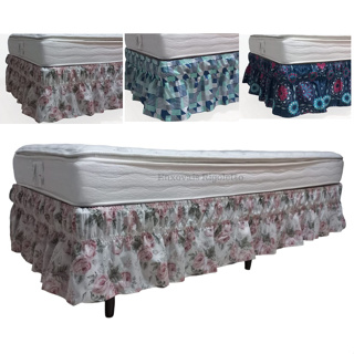 Saia para Cama Box Estampada 2 elásticos - SERVE  CASAL / QUEEN / KING em Oferta na Shopee