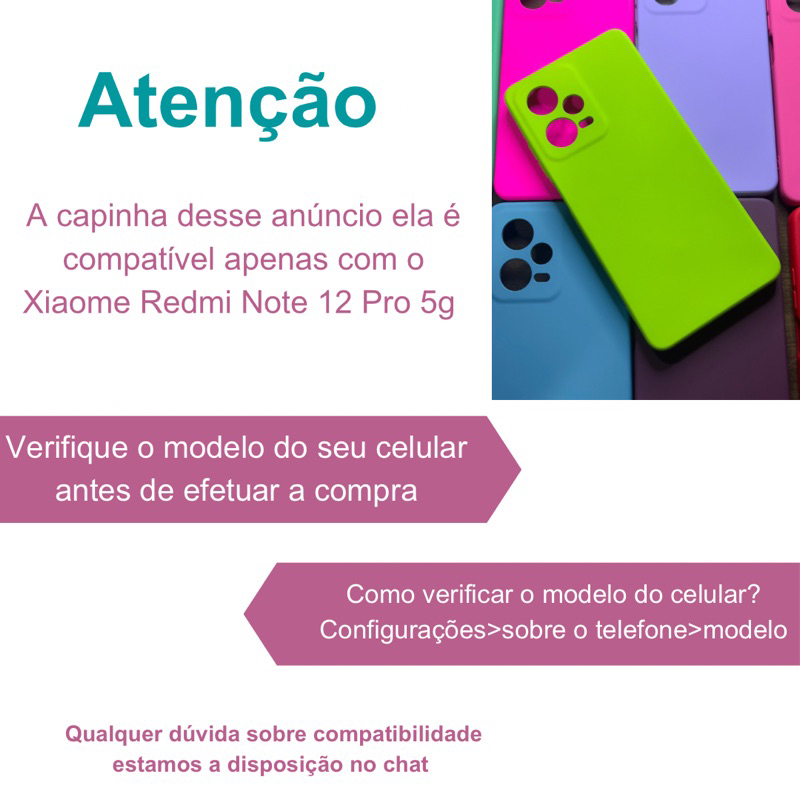 Capa Para Xiaomi Redmi Note 12 Pro 5G - Capa + Pelicula 3D ou Só 1 Capinha Aveludada Case — imagem 2 de 2