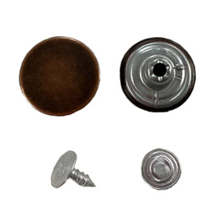 20un Botão Fixo 17mm Bronze Calça Jeans Jaqueta Bermuda