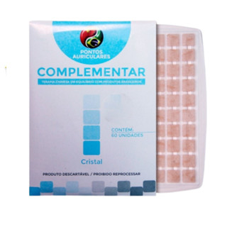 Placa Ponto Cristal Terapia Auriculoterapia Com 60 Uni Complementar