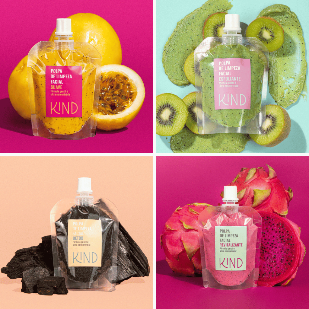 KIND Sabonete Polpa de Limpeza Facial Extratos Naturais 80g