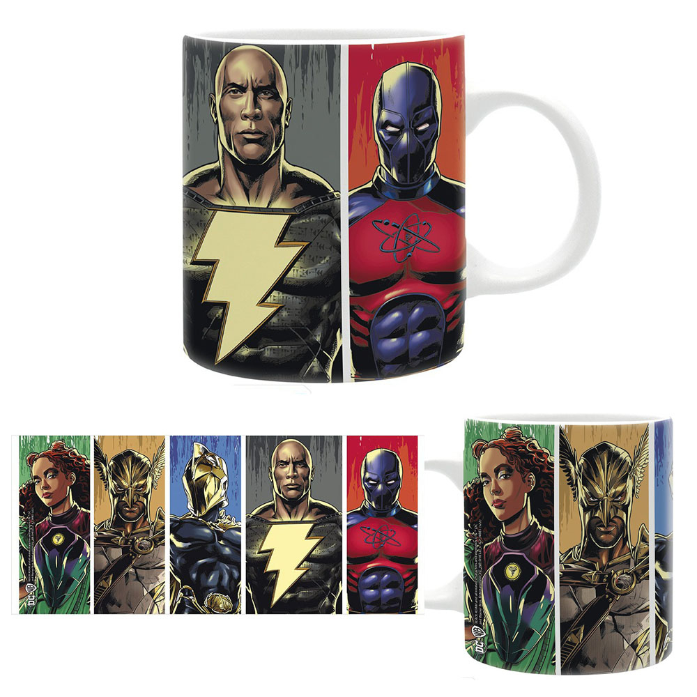 Caneca Personalizada Adão Negro Senhor Destino Gavião Negro Herói DC