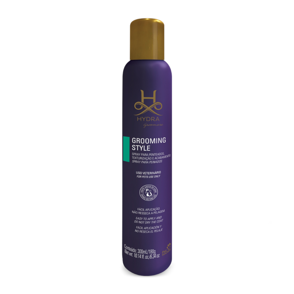 Spray Finalizador de Pelagens Cachorro Gato Pet Hydra Groomers Grooming Style 300mL