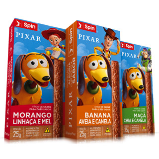 Petisco Spin Disney Para Cães Escolha Seu Sabor Snacks Toy Story 25g
