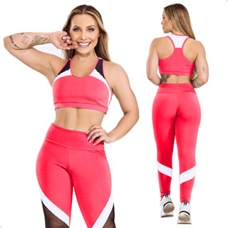 Conjunto de academia legging e top sem bojo c95