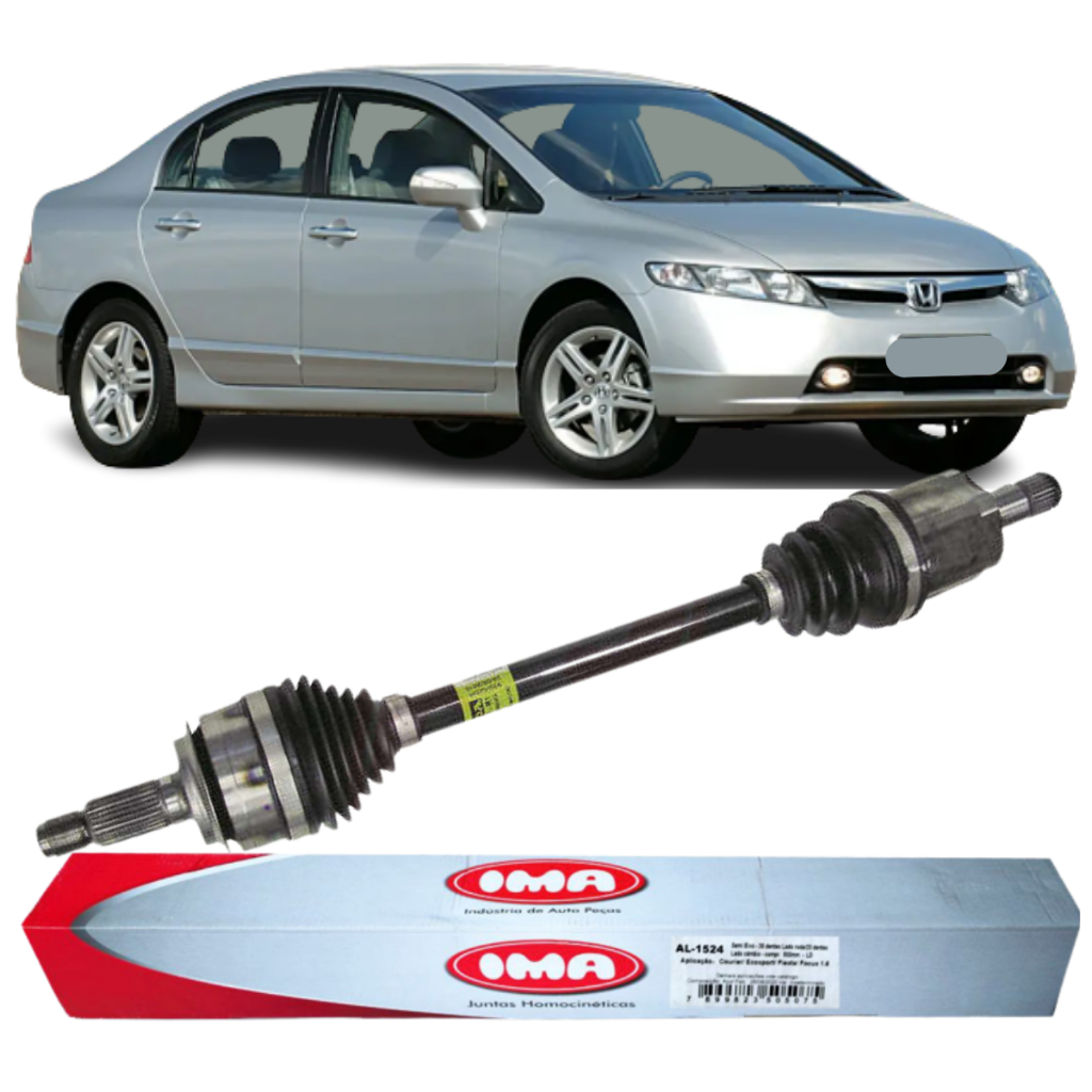 Semi Eixo Esquerdo Honda Civic 1.8 Automático 2007 A 2011 em Oferta na Shopee
