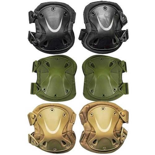 Joelheira Cotoveleira Tatica Paintball Swat Bope Policia Cor em Oferta na Shopee