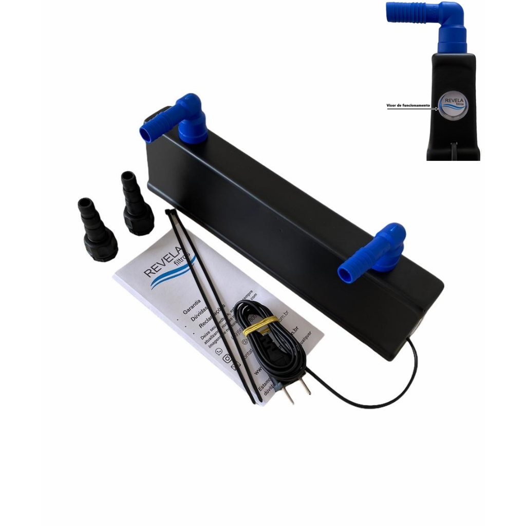 Filtro Uv-c 8w Externo 1/2 Lâmpada Germicida
